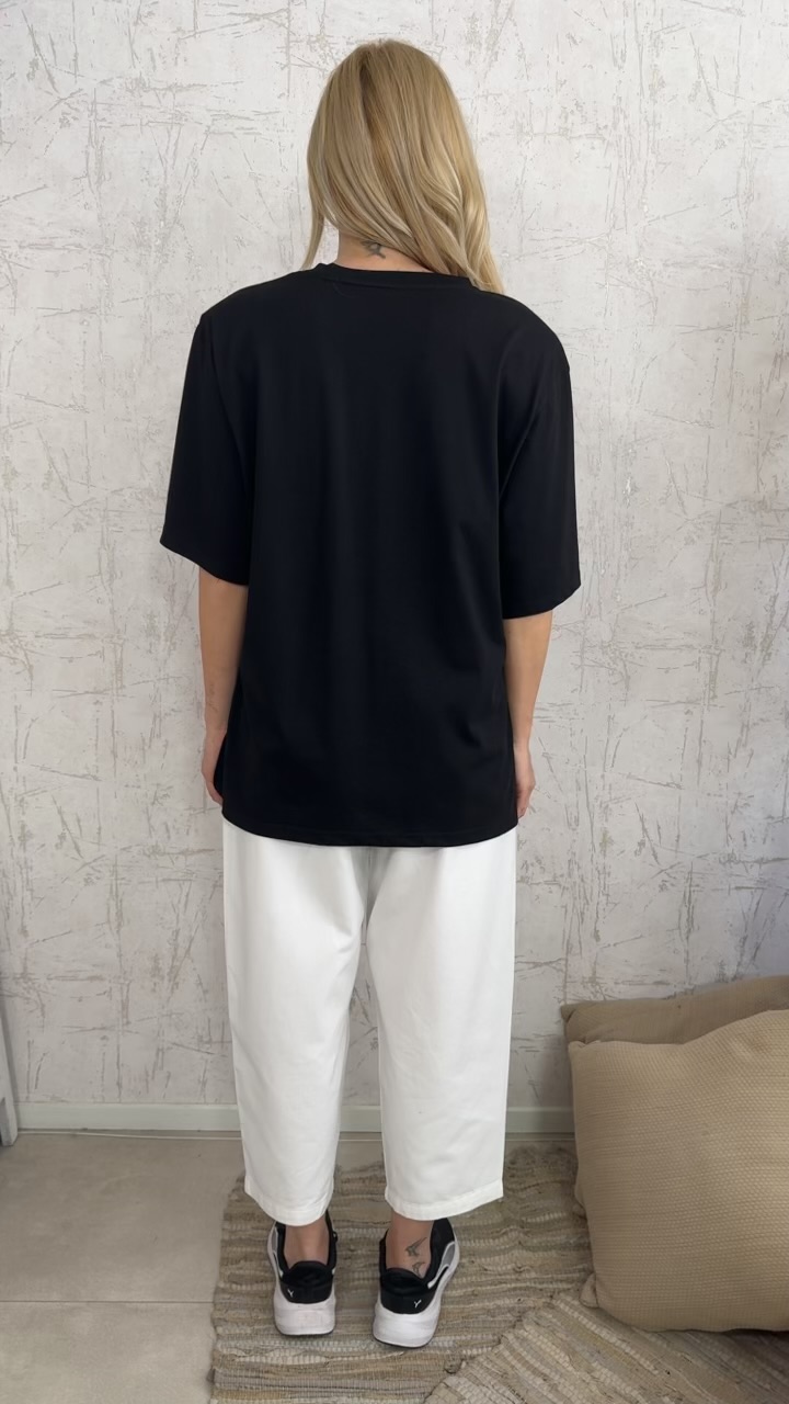 T-shirt dog- Μαύρο