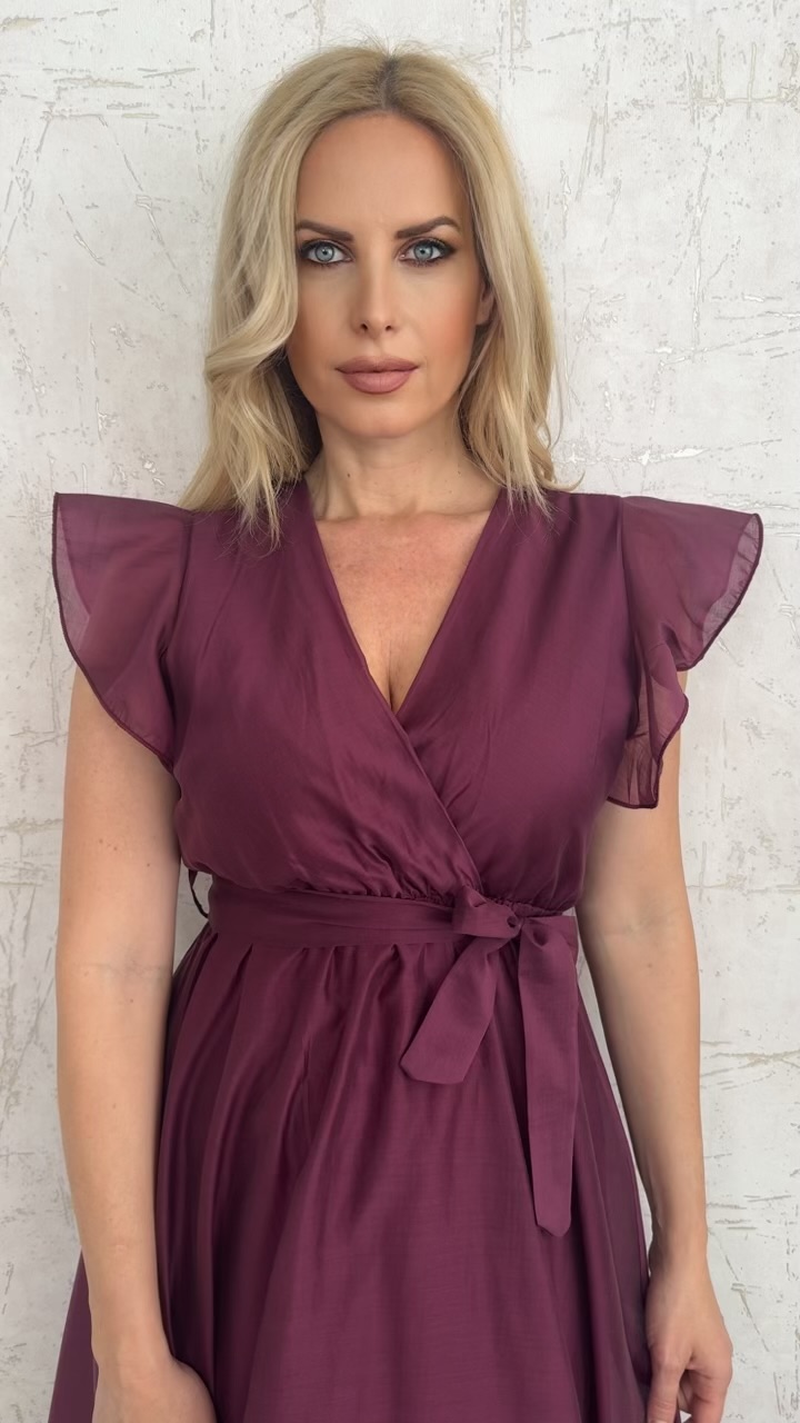 Bartolina dress- Μπορντω