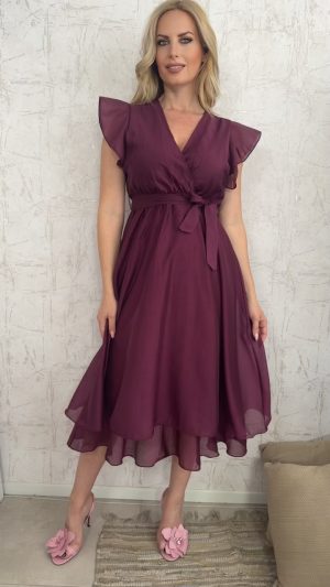 Bartolina dress- Μπορντω