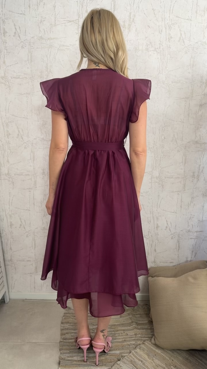 Bartolina dress- Μπορντω