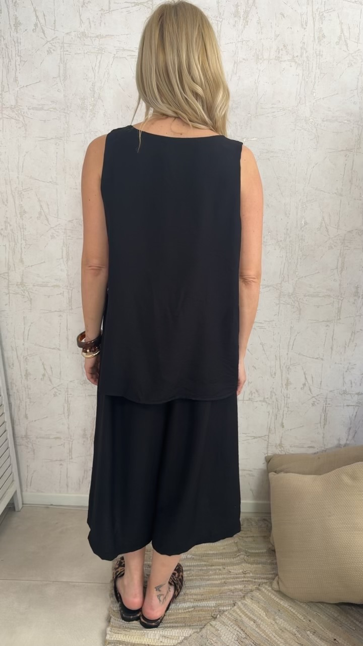 Brigitta twin set- Μαυρο