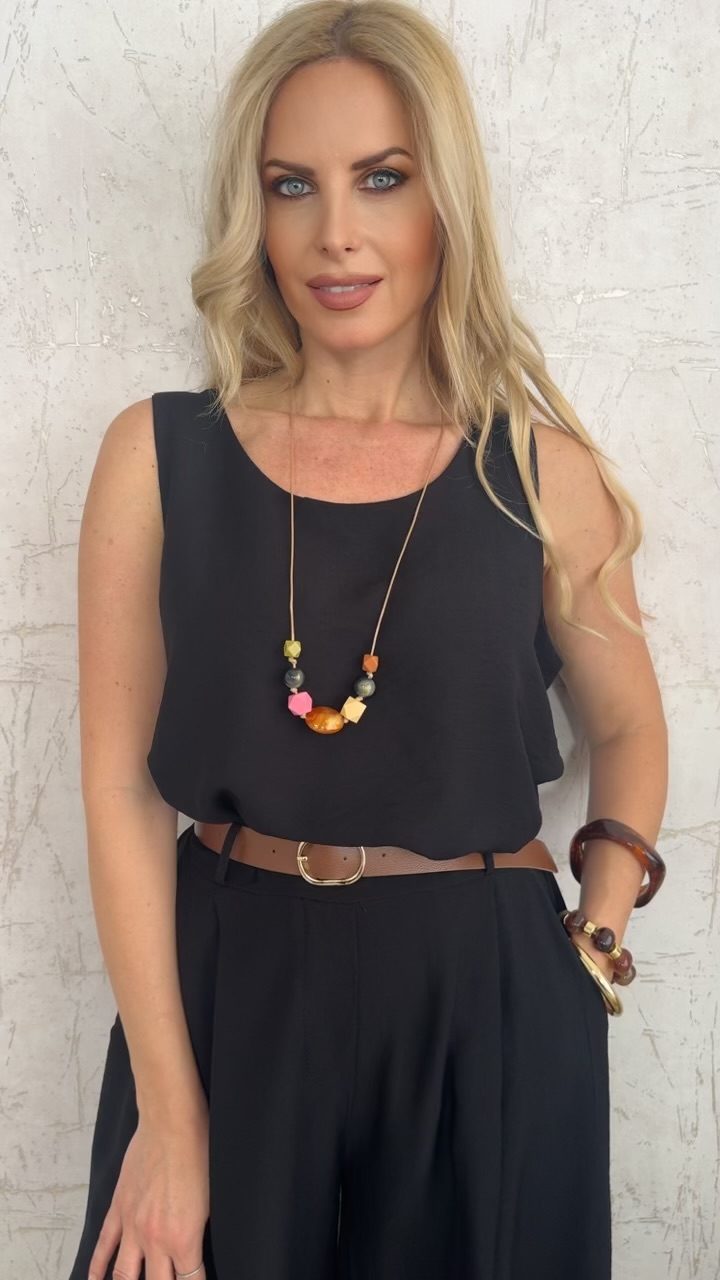 Brigitta twin set- Μαυρο