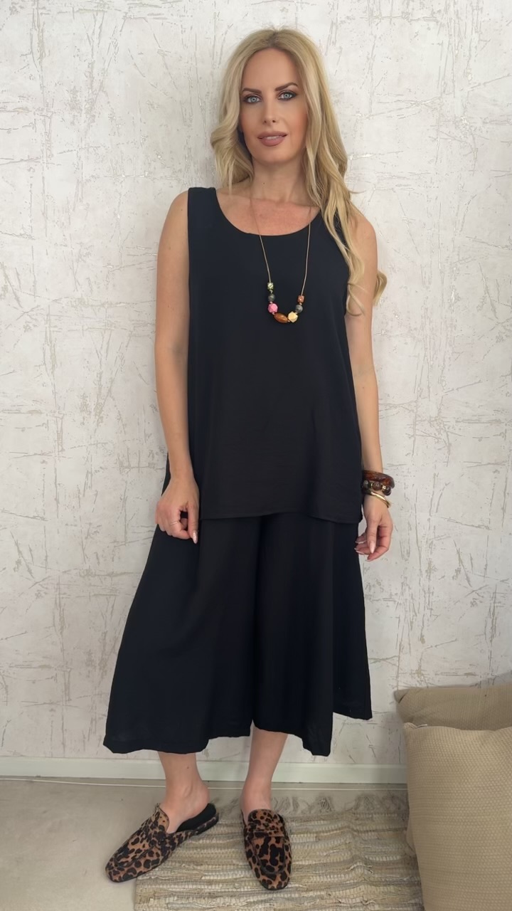 Brigitta twin set- Μαυρο