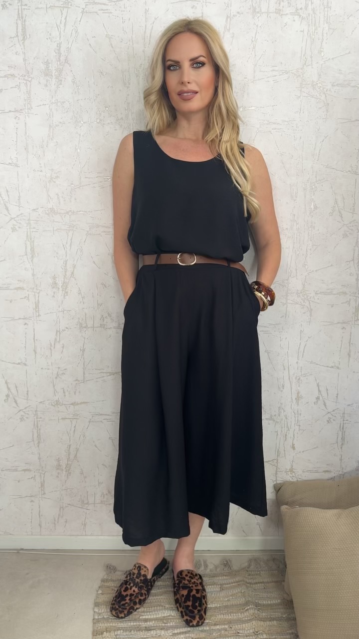 Brigitta twin set- Μαυρο