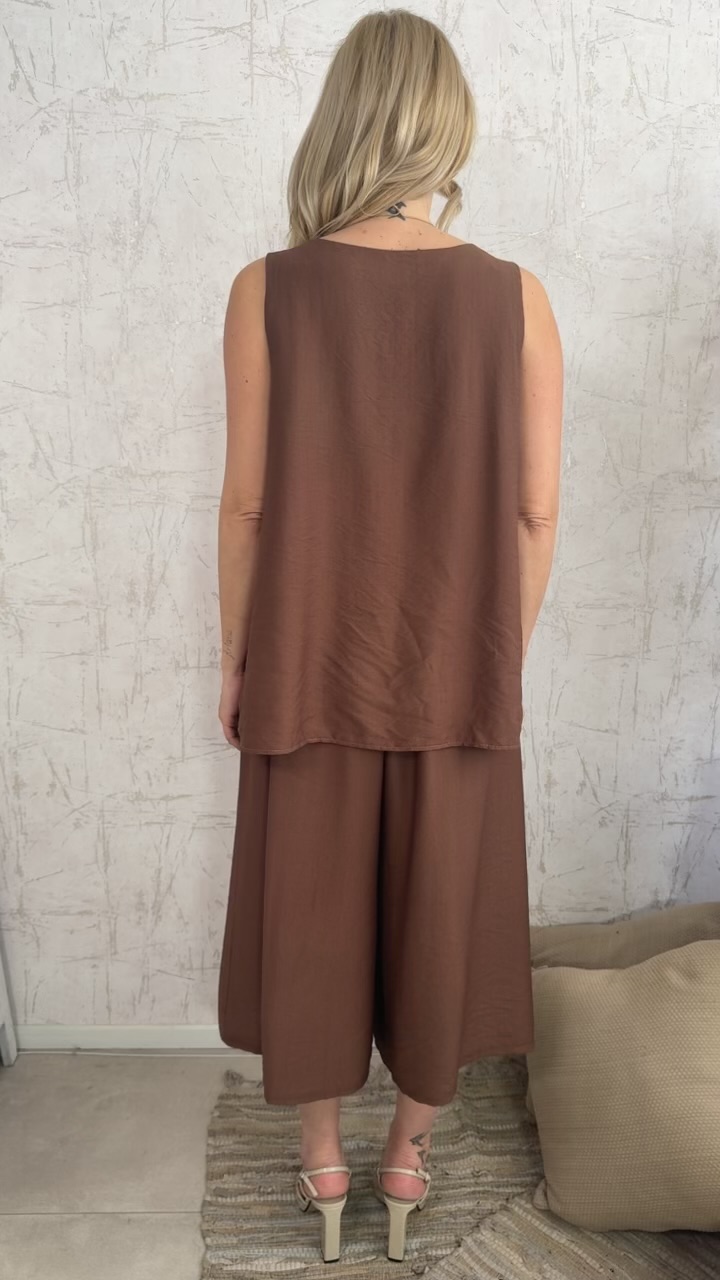 Brigitta twin set-Καφε