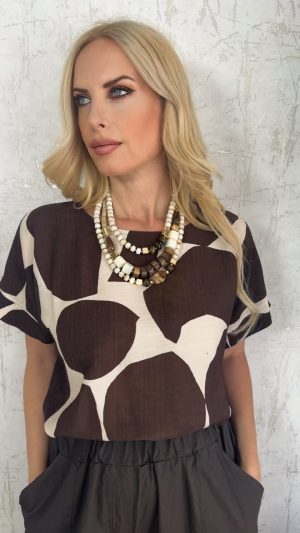 Patricia Blouse- Καφέ