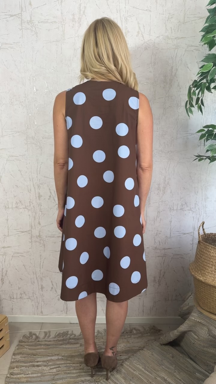 Merlin dress- Καφέ