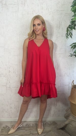 Alexandra dress- Κόκκινο