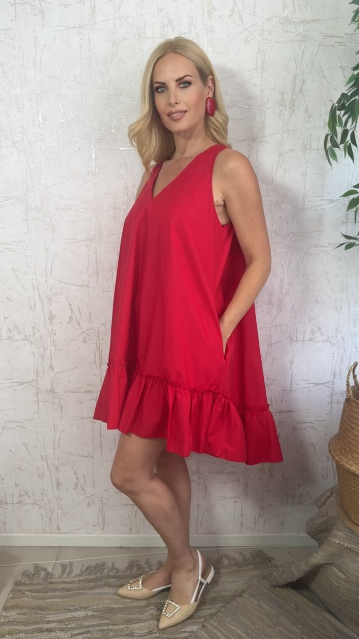 Alexandra dress- Κόκκινο
