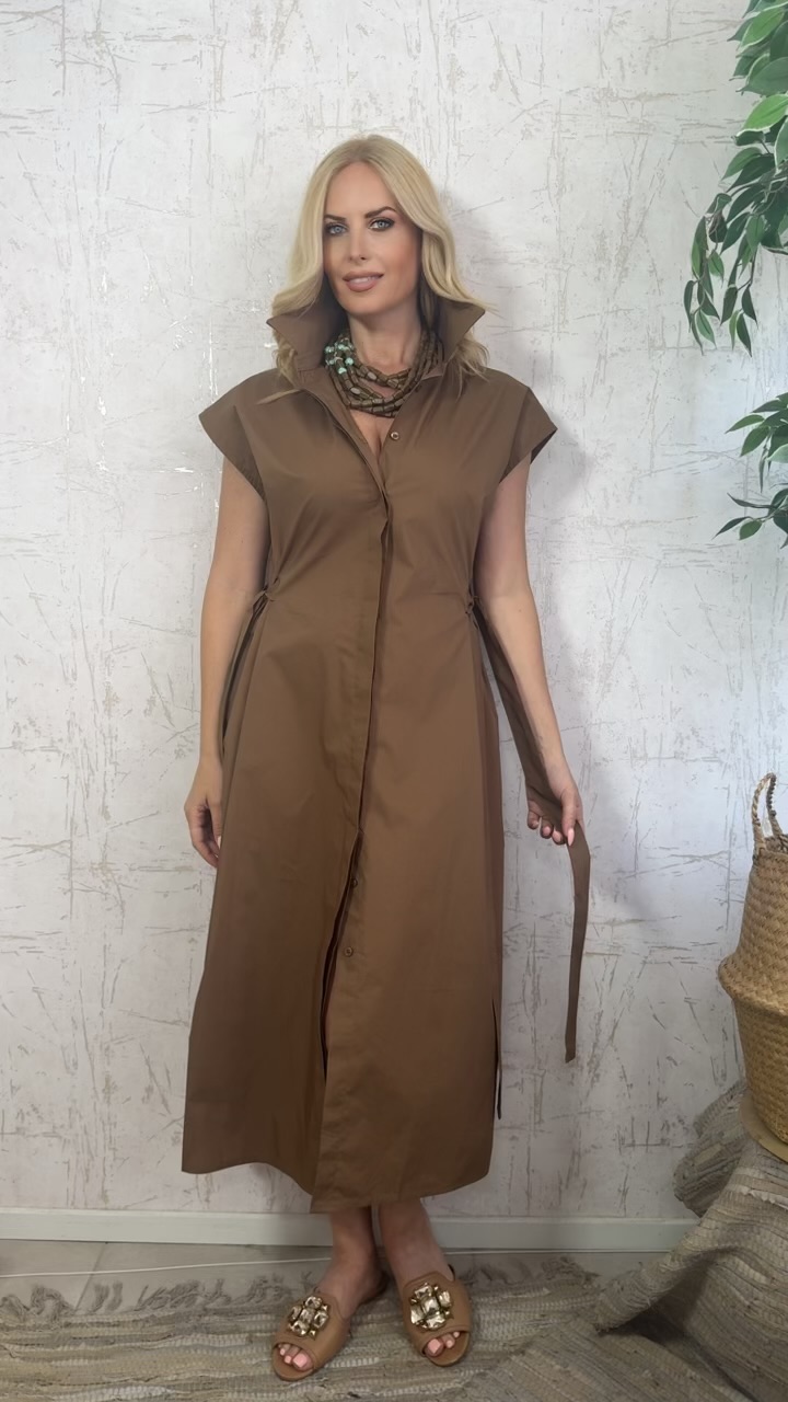 Maria dress- Καμηλό