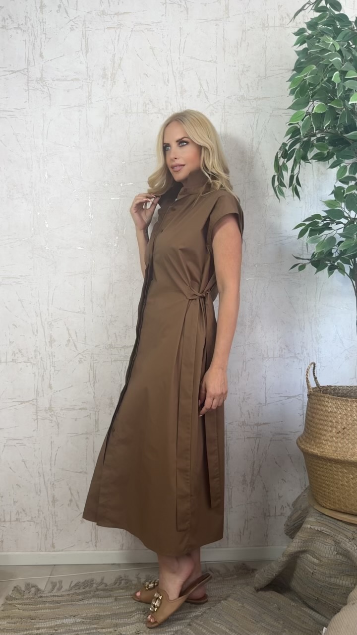 Maria dress- Καμηλό