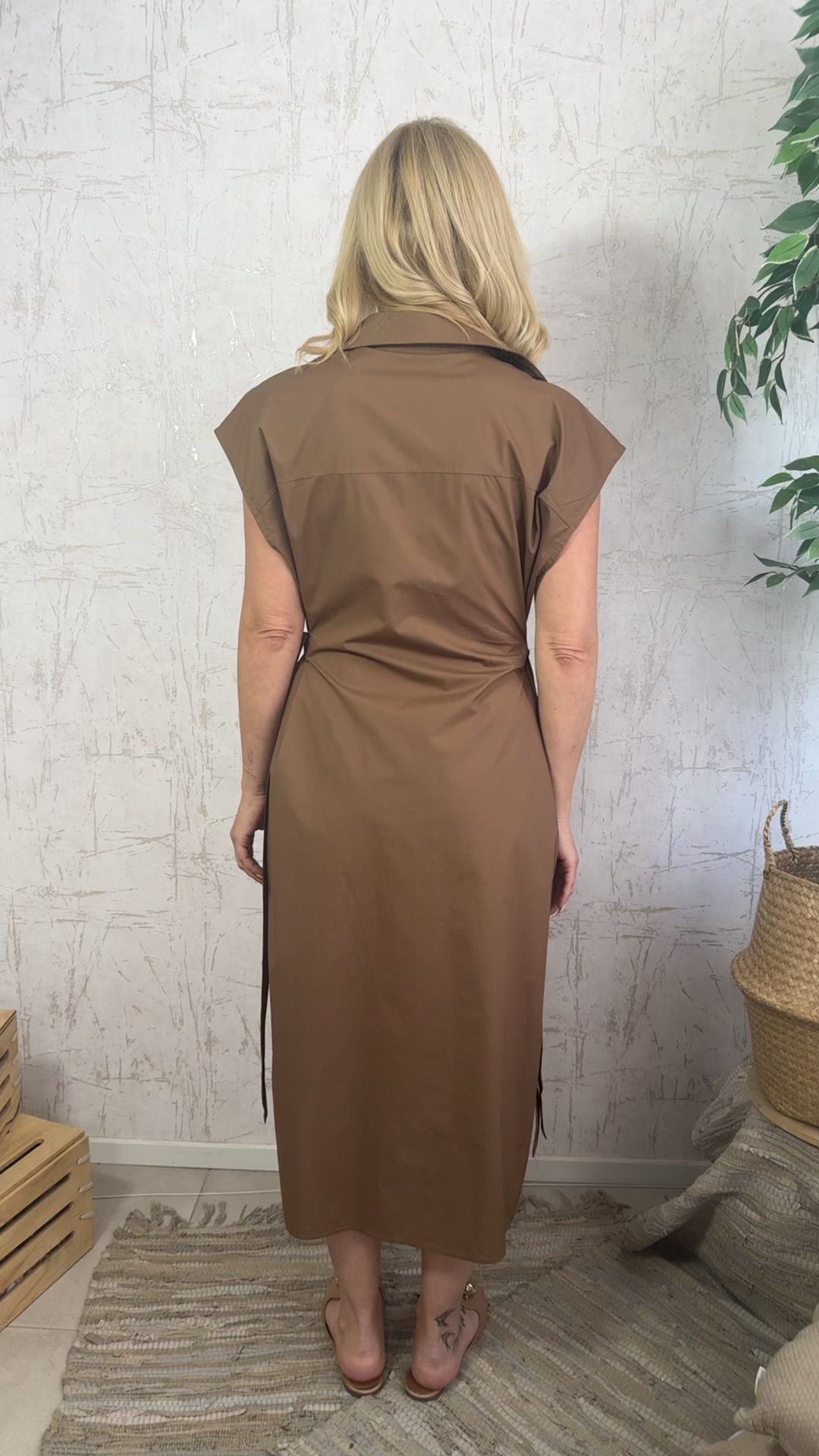 Maria dress- Καμηλό