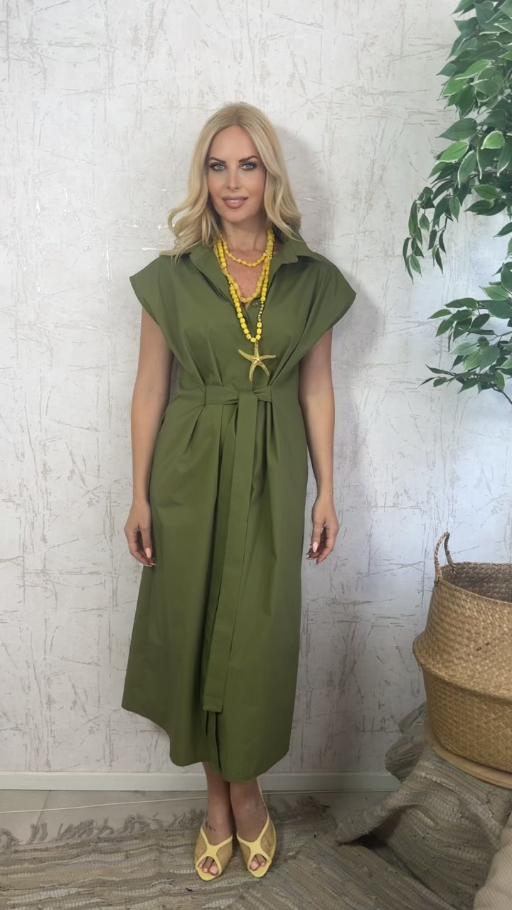 Maria dress- lime