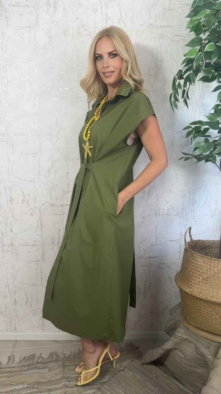 Maria dress- lime