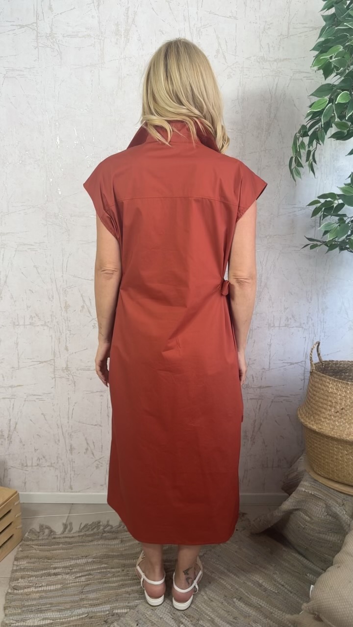 Maria dress- Κεραμιδι