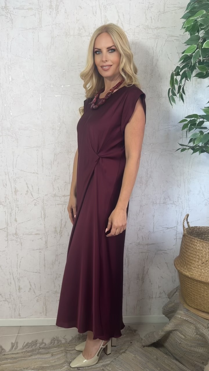 Ria dress- Βουργουνδι