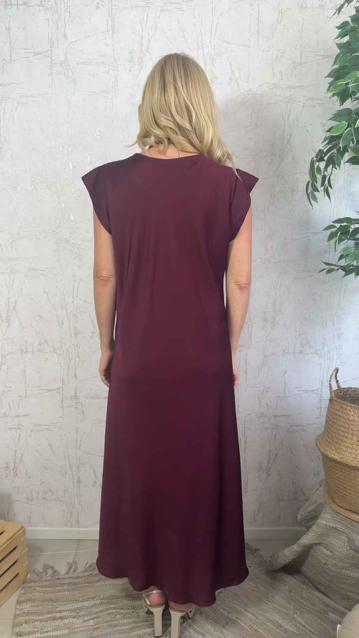 Ria dress- Βουργουνδι