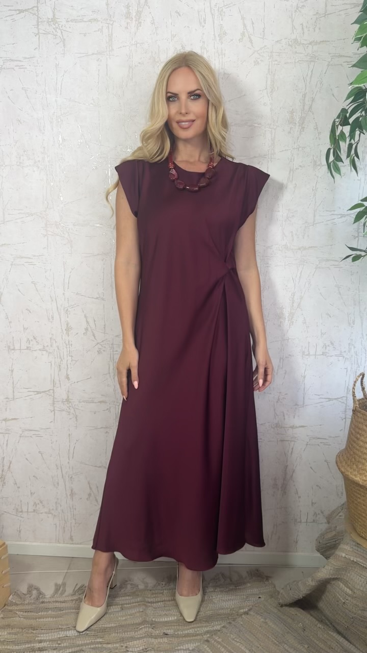 Ria dress- Βουργουνδι