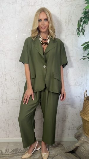 Angelina twin set- Λαδί