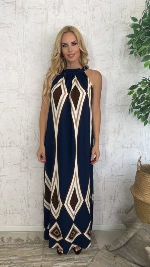 Malva Dress-Μπλε