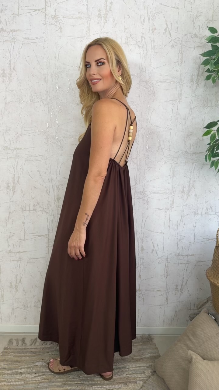Siesta Dress-Καφε