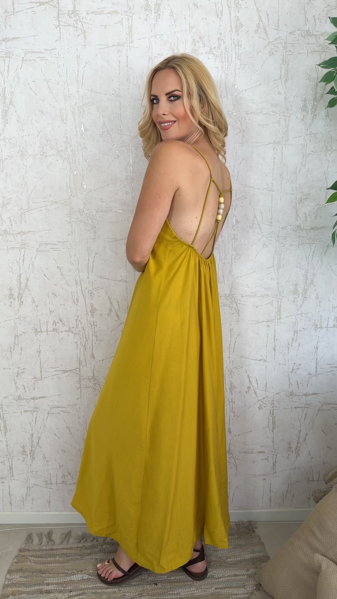 Siesta Dress-Ωχρα