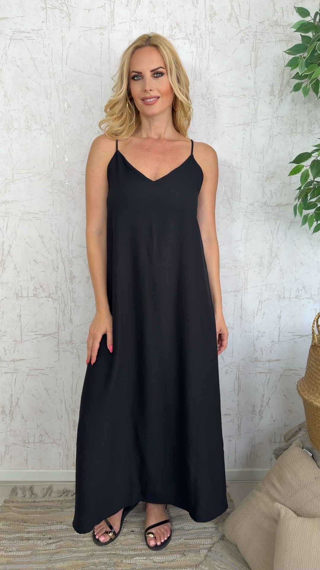 Siesta Dress-Μαυρο