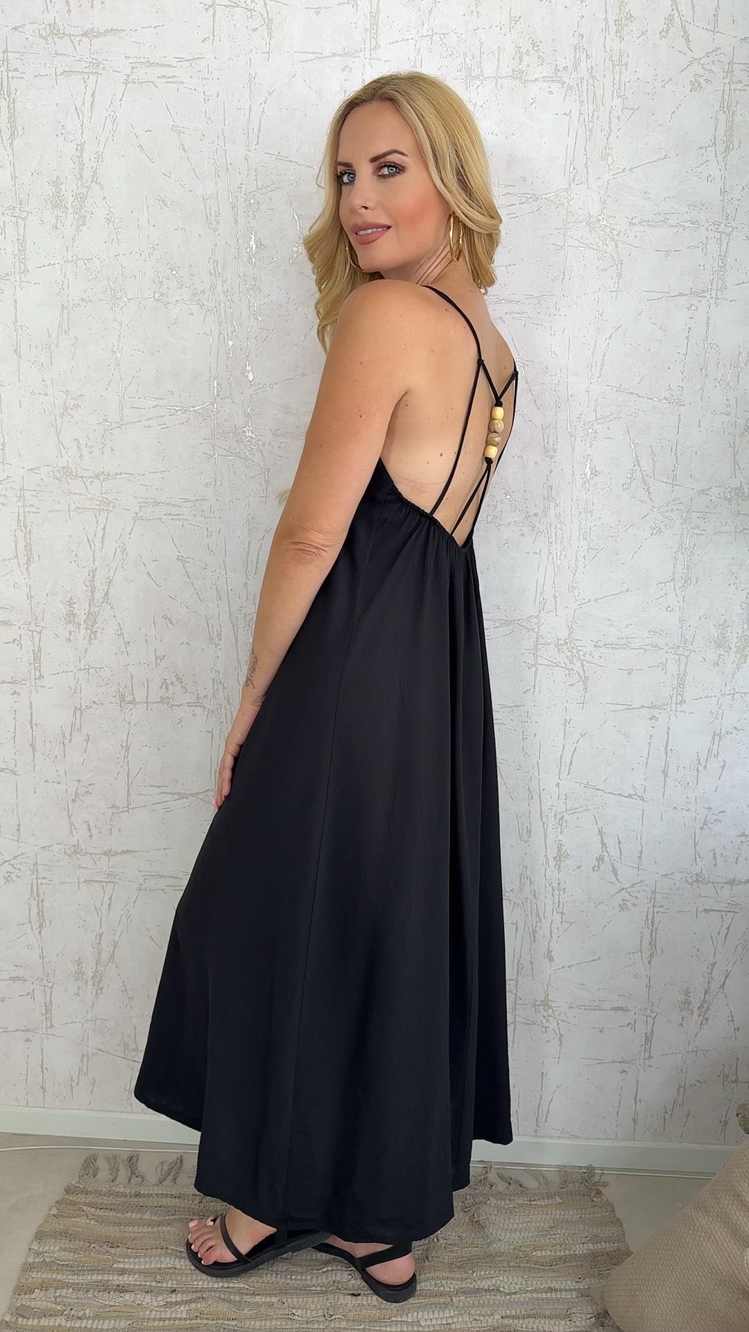 Siesta Dress-Μαυρο