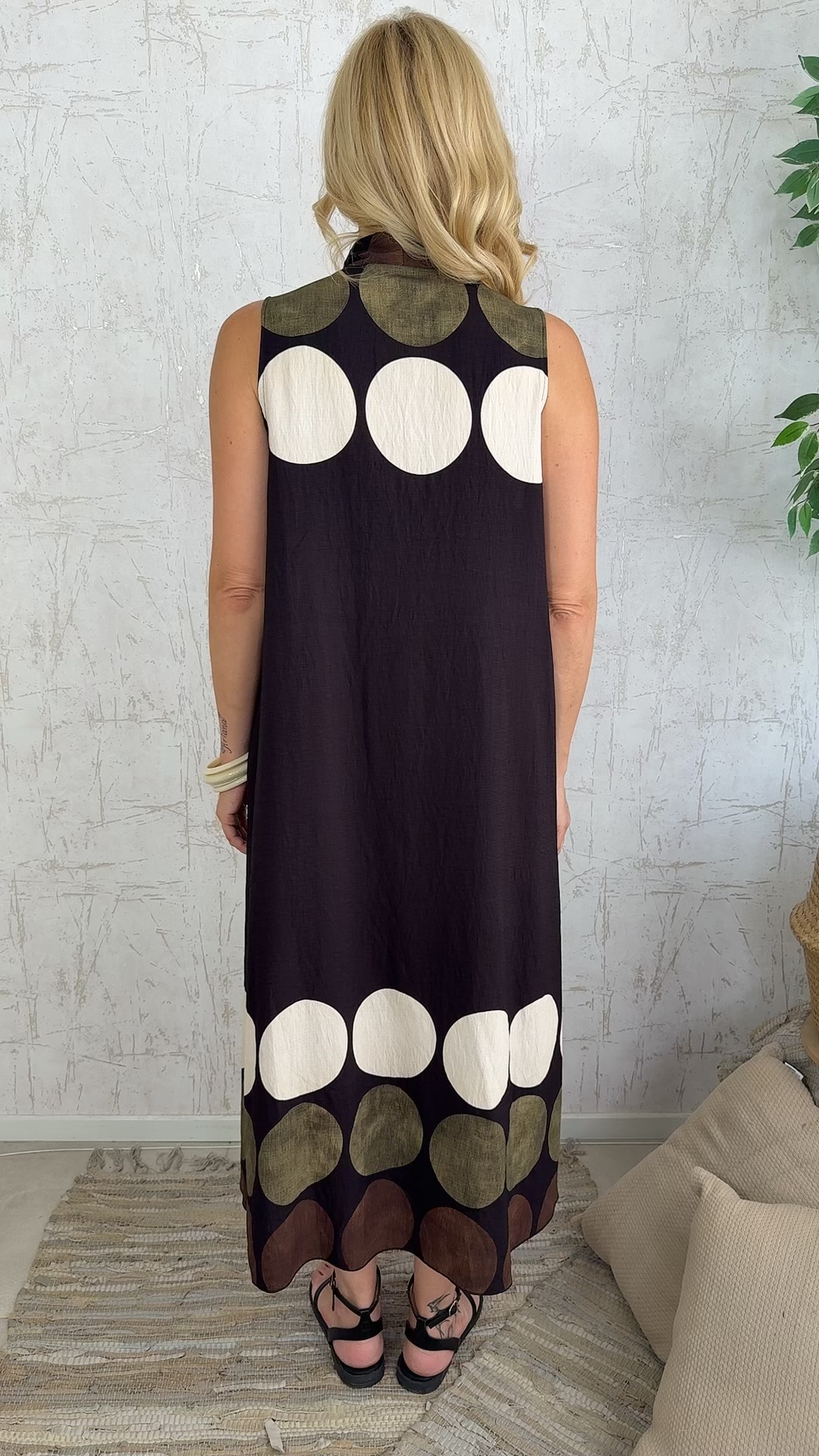 Malindi Dress-Μαυρο