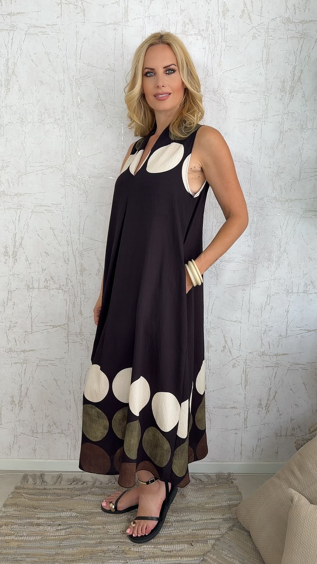 Malindi Dress-Μαυρο