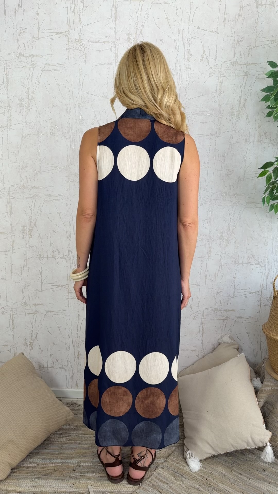 Malindi Dress-Μπλε