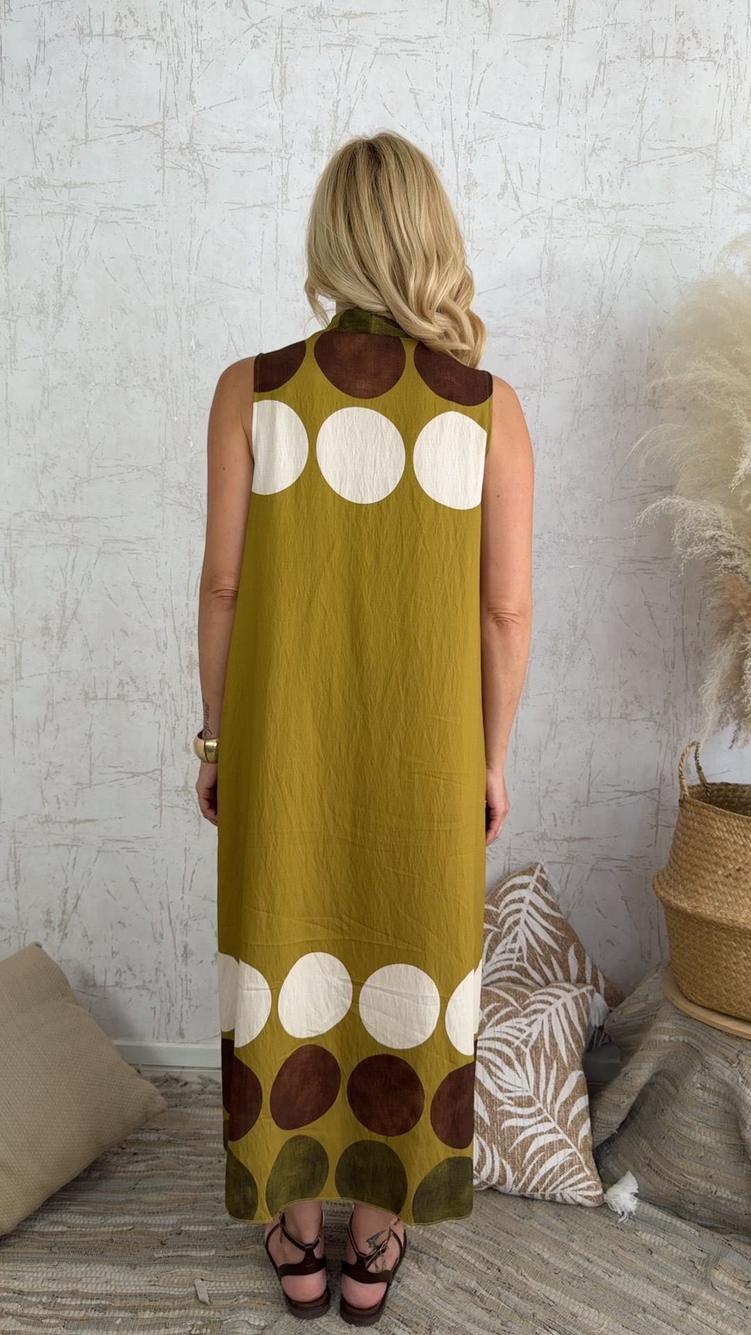 Malindi Dress-Ωχρα