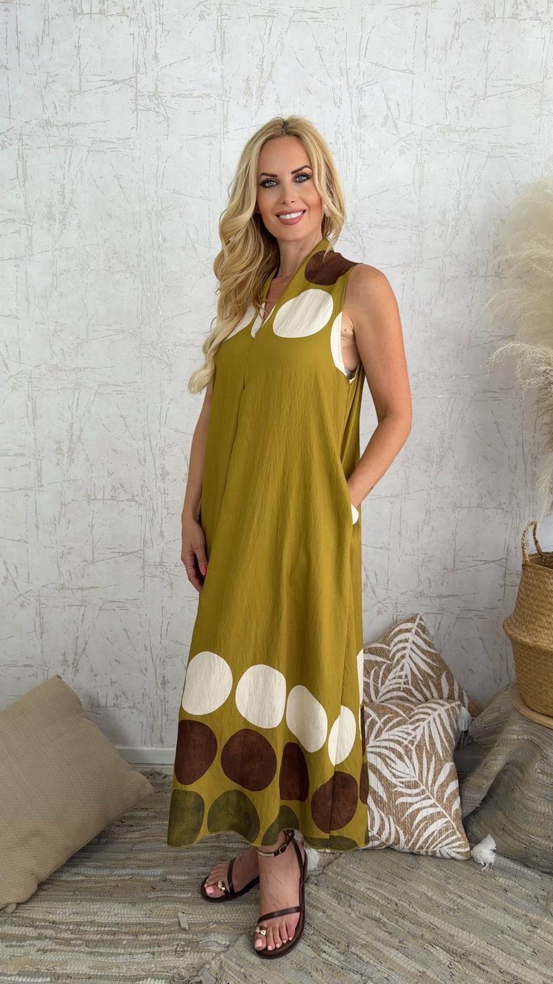 Malindi Dress-Ωχρα