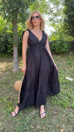 Summerly Dress-Μαυρο