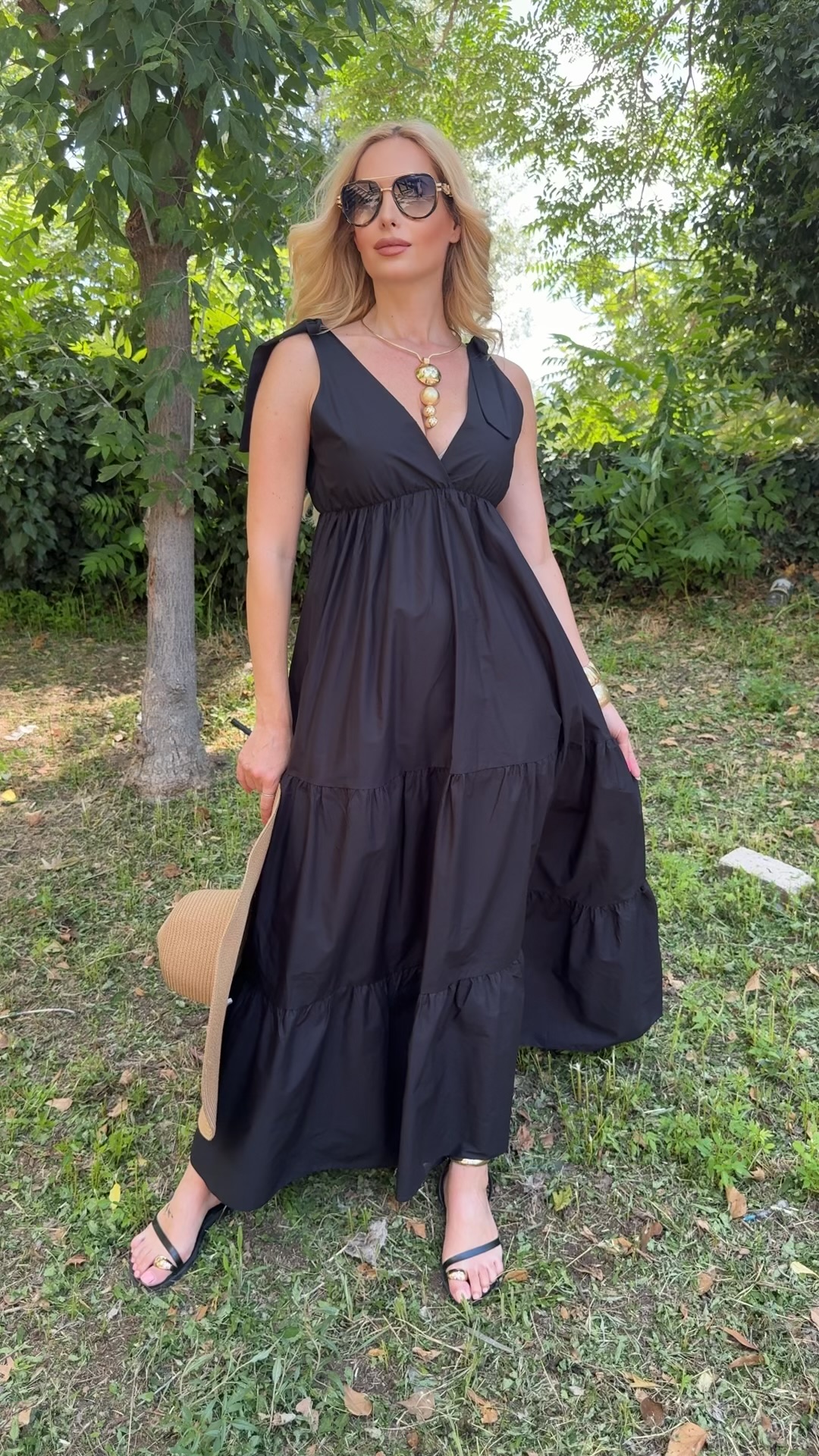 Summerly Dress-Μαυρο