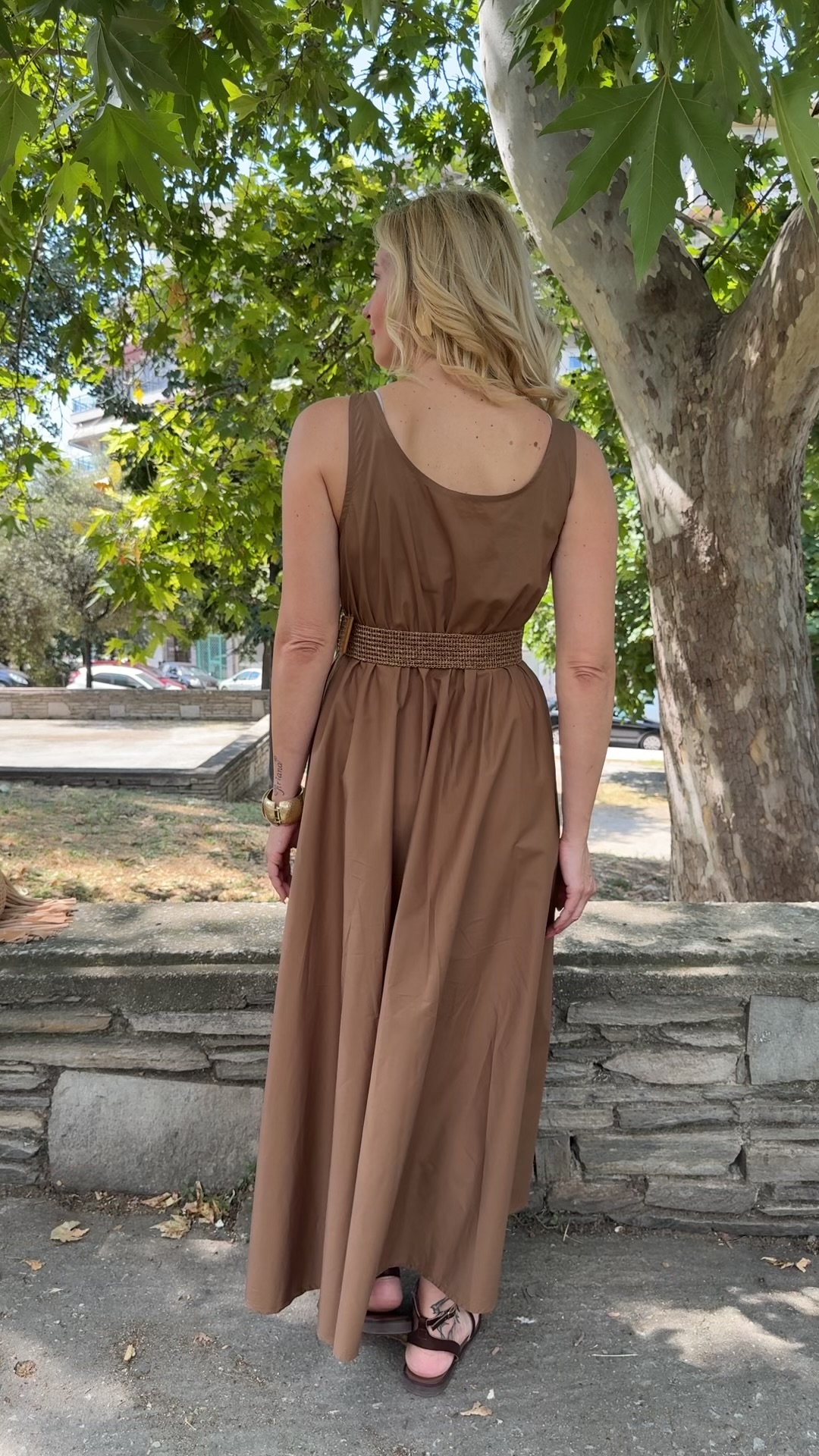 Elena dress- Καμηλο