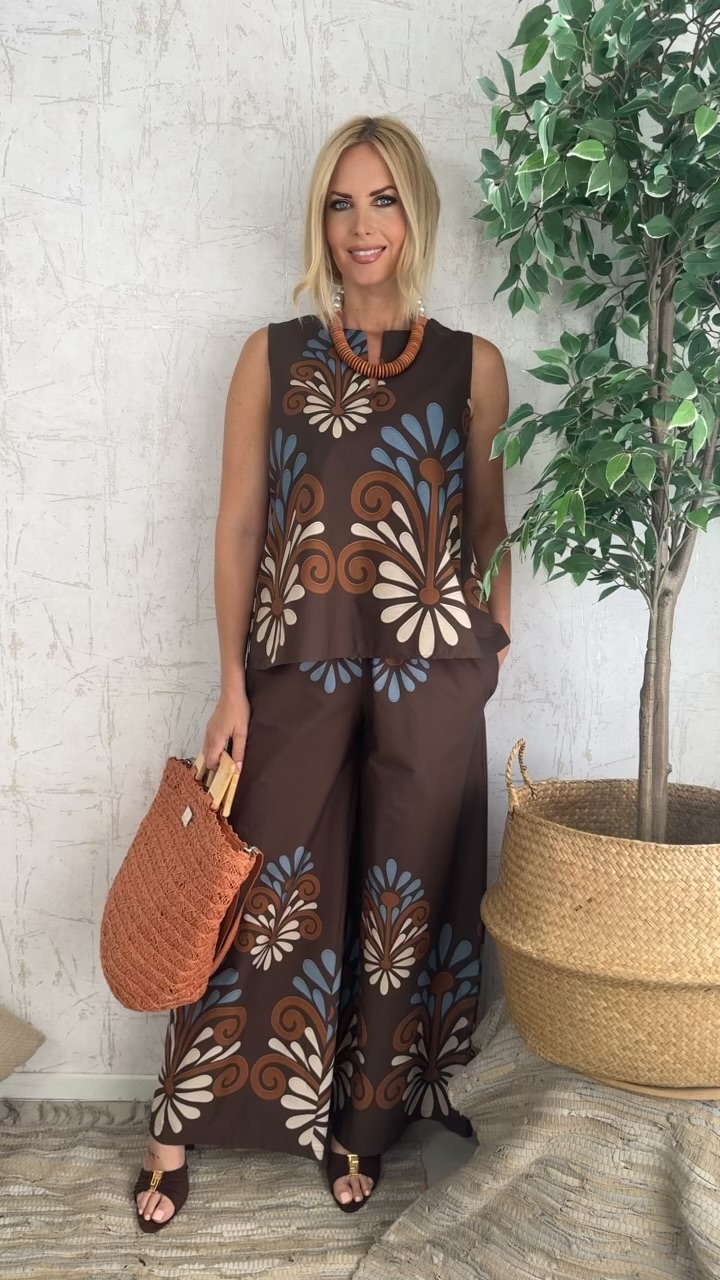 Haya Twin Set-Καφε