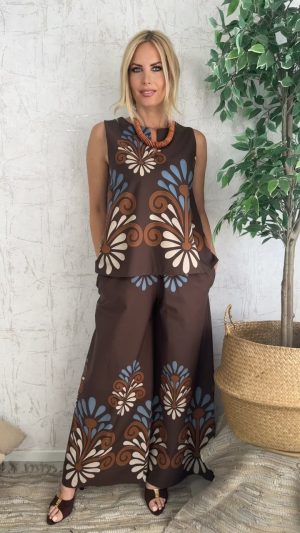 Haya Twin Set-Καφε