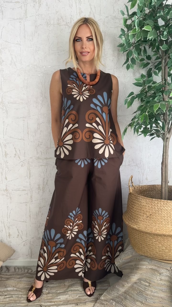Haya Twin Set-Καφε