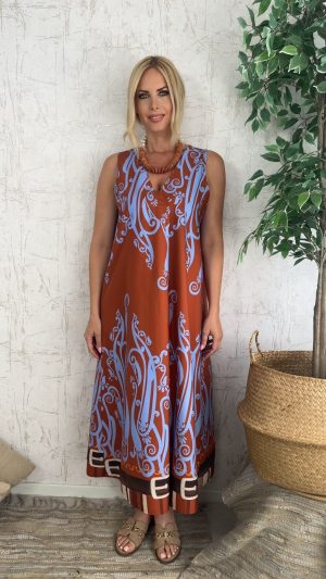 Deco Dress- Κεραμιδι