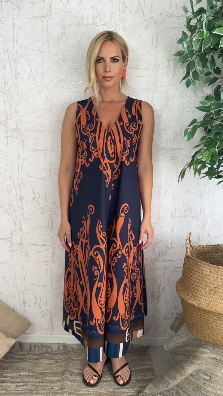 Deco Dress- Μπλε