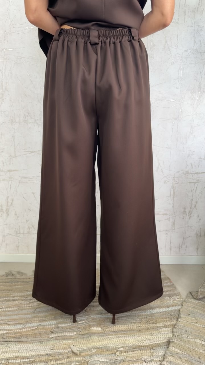 Oversized Twin set-Καφε