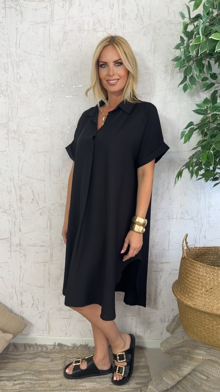 Oversized Dress-Μαύρο