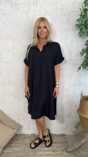 Oversized Dress-Μαύρο