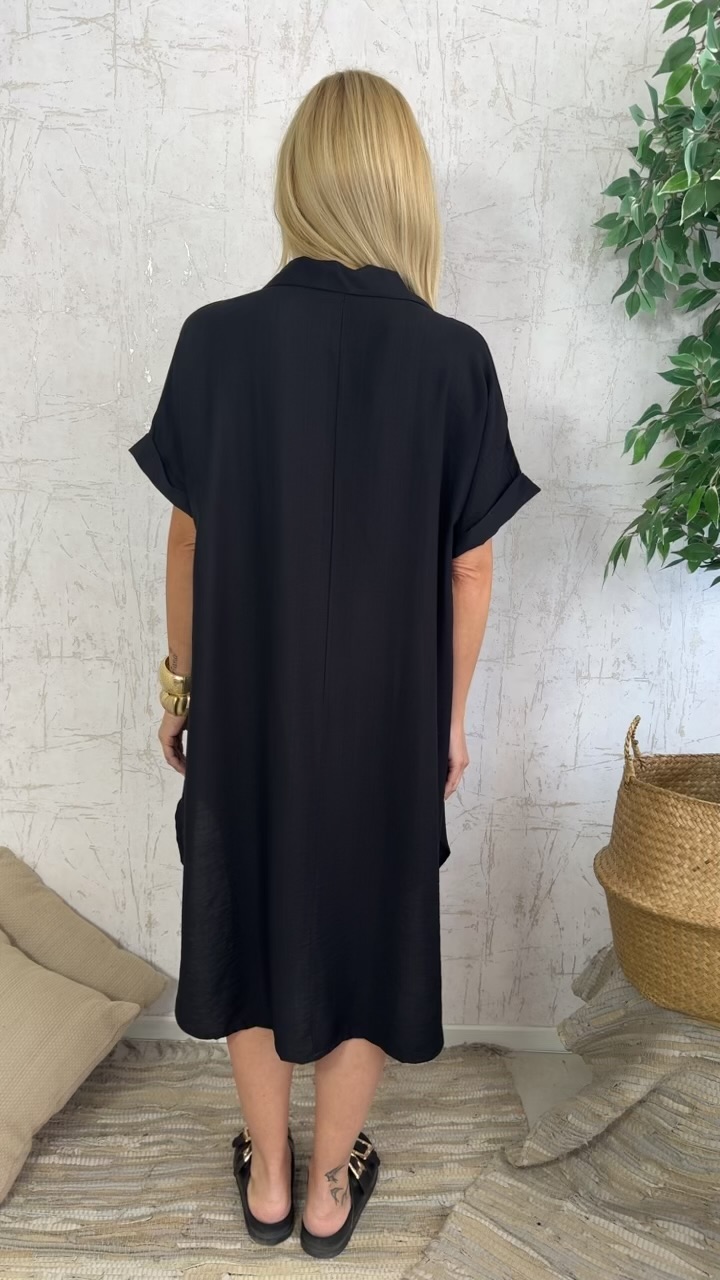 Oversized Dress-Μαύρο