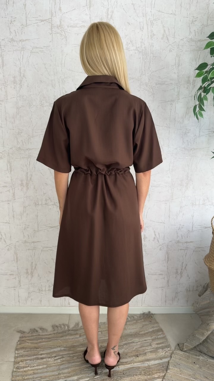 Miranda Dress-Καφε