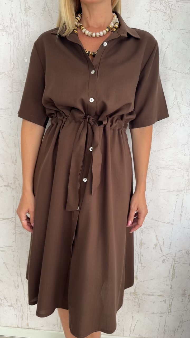 Miranda Dress-Καφε