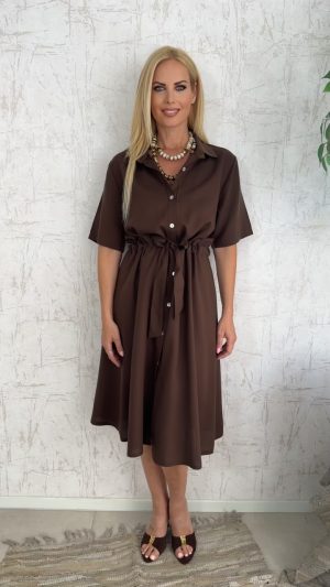 Miranda Dress-Καφε