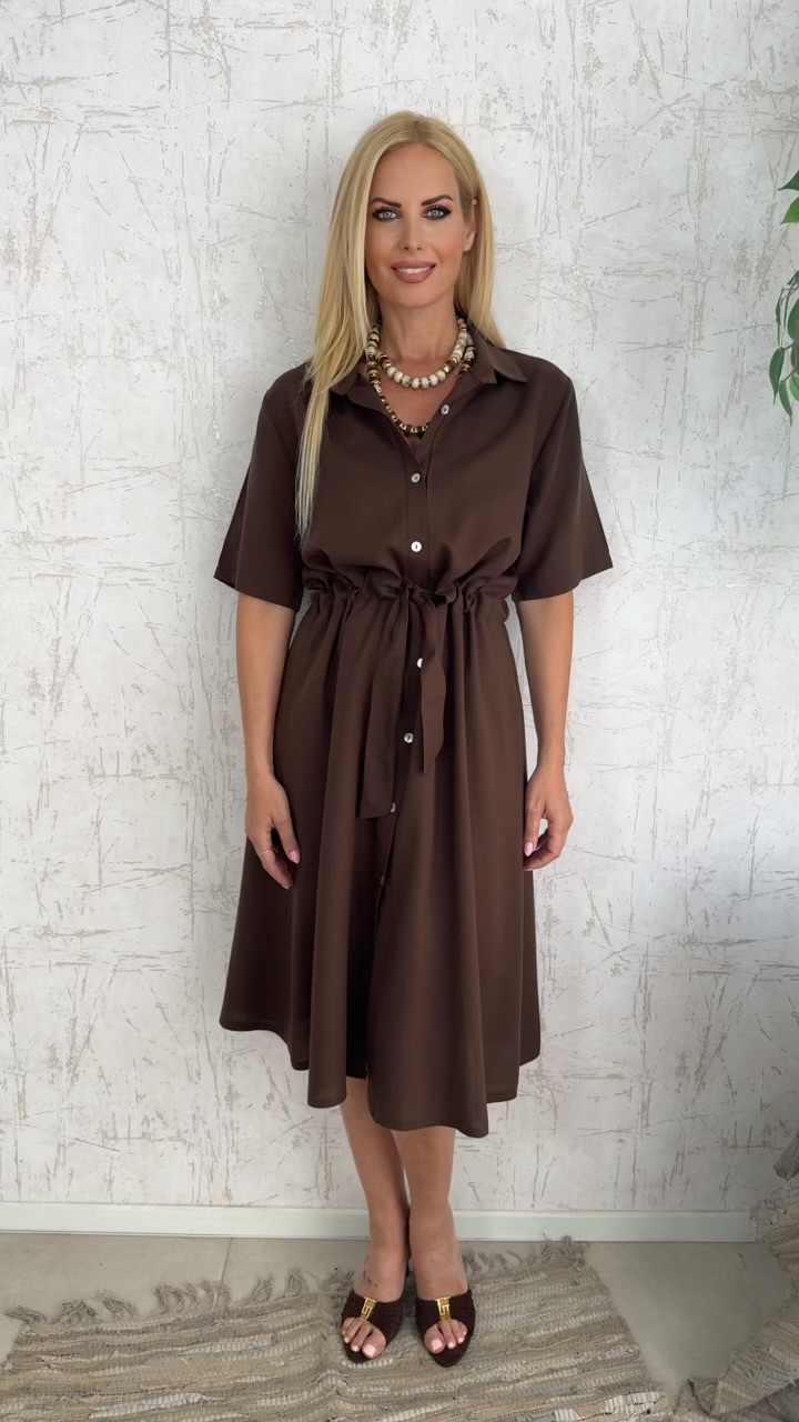 Miranda Dress-Καφε