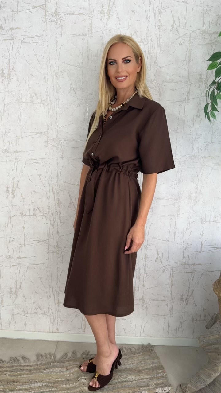 Miranda Dress-Καφε